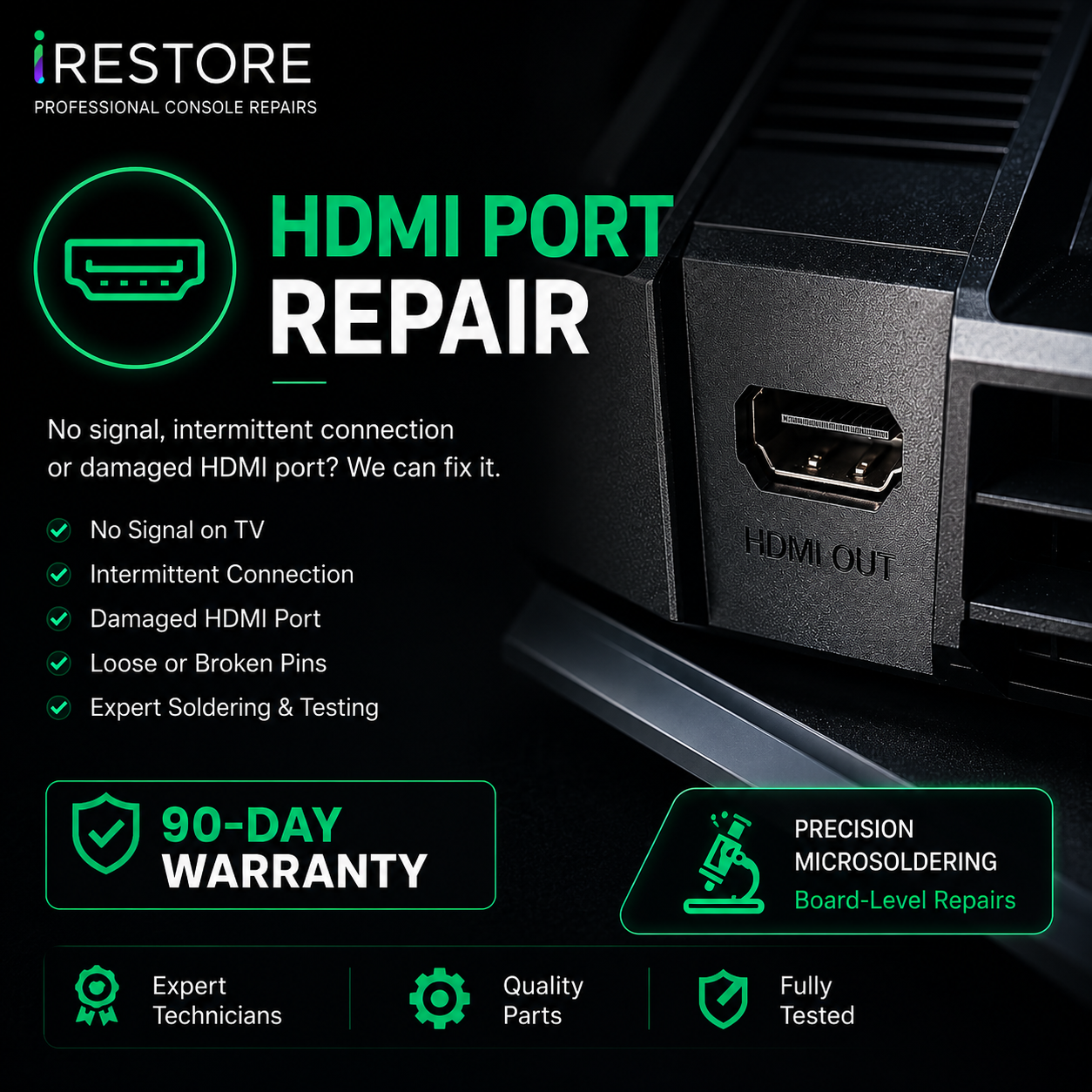 PS5 HDMI Display Port Replacement