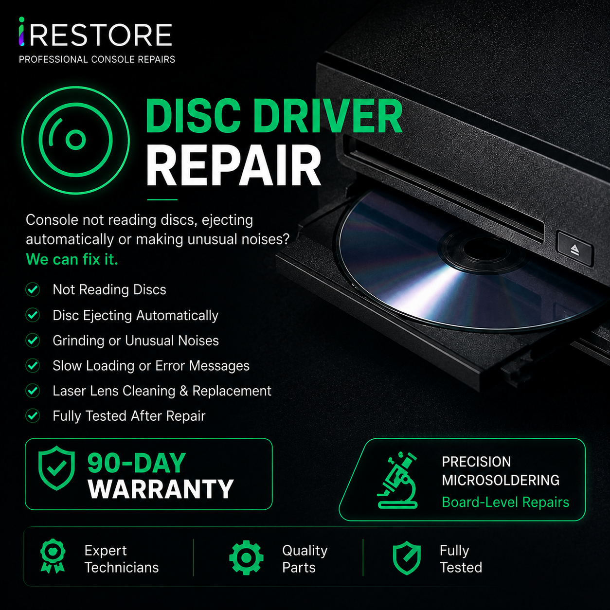 PS5 Disc Drive Repair