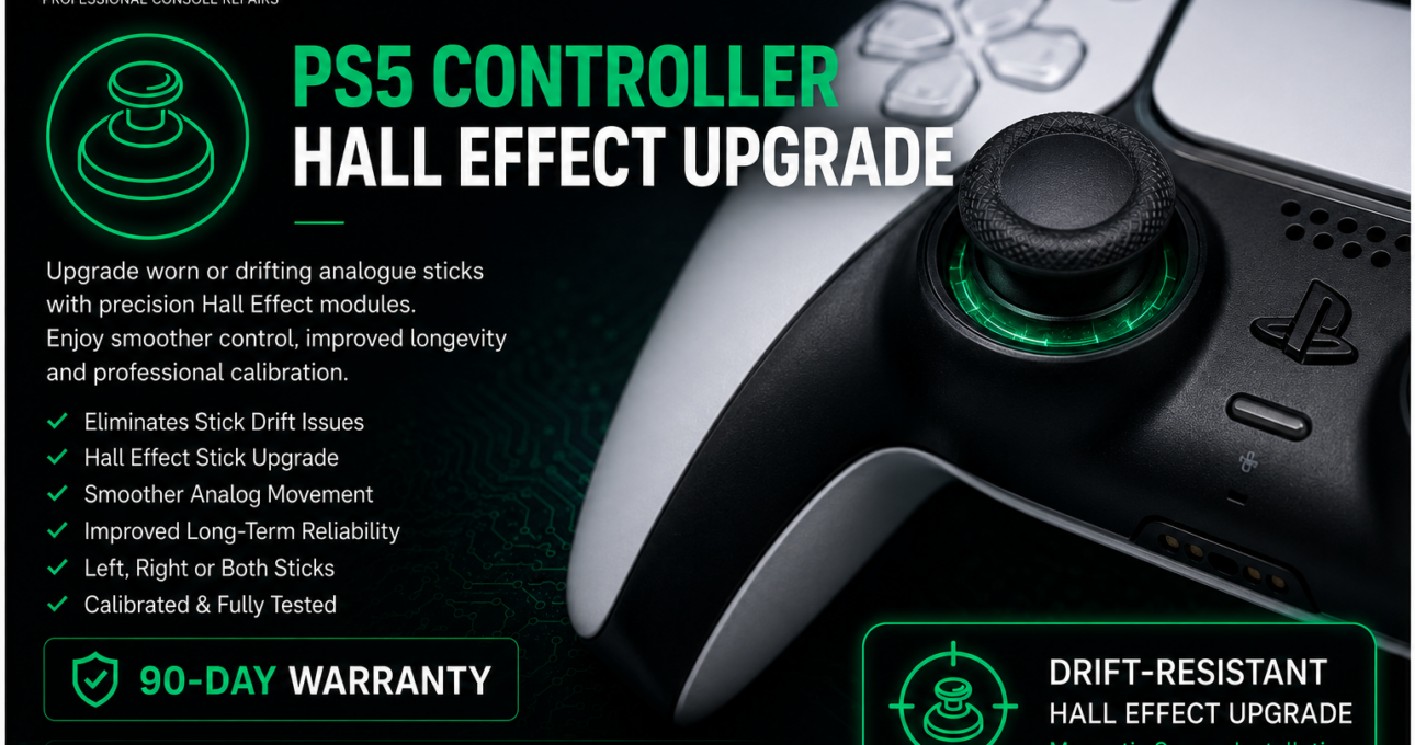 PlayStation controller Hall Effect joystick upgrade for stick drift repair