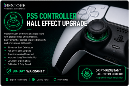 PlayStation controller Hall Effect joystick upgrade for stick drift repair
