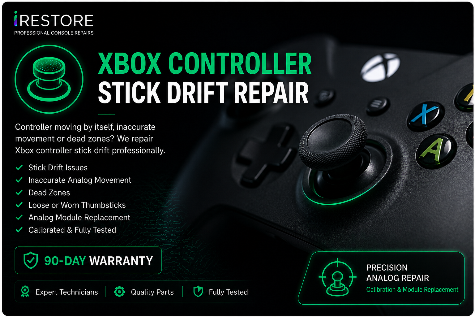Xbox Controller Stick Drift Repair